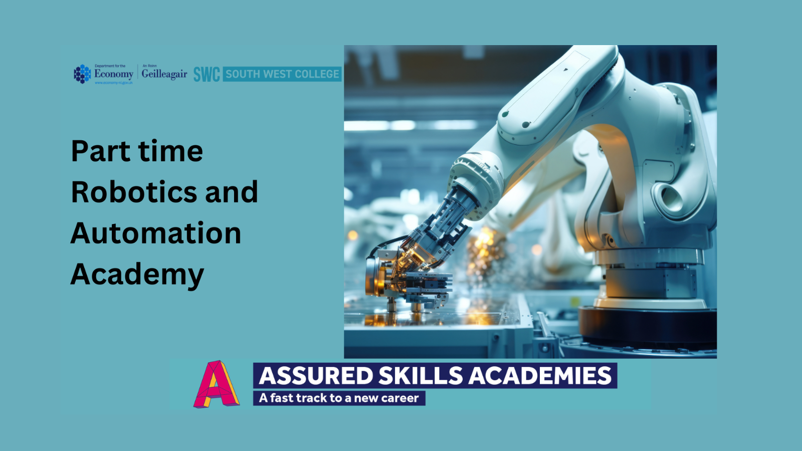 マーフィー氏は、ロボティクスとオートメーションの第 2 回 Assured Skills Academy への応募を奨励しています