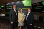Ian Snowden, Department for the Economy Permanent Secretary, Mary Meehan Manufacturing NI Deputy CEO, and Kieran Donoghue Invest NI CEO.