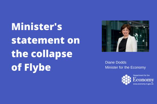 Minister's statement on the collapse of Flybe 