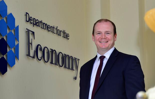 Economy Minster Gordon Lyons MLA
