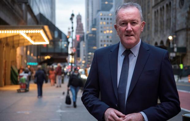 Economy Minister Conor Murphy pictured in New York
