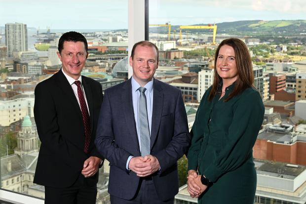 Economy Minister pictured with David Roberts Tourism NI Director of Strategic Development, and Helen McGorman, Tourism Ireland, Head of Stakeholder Engagement (Northern Ireland).