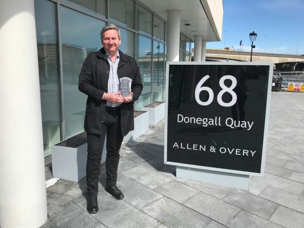 Large Employer Award 2021 - Allen & Overy (James Lappin) in partnership with Belfast Metropolitan College (Aidan Sloane)