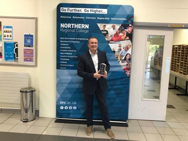 Large Employer Award 2021 - Patrick Wallace, Northern Regional College, in partnership with RYOBI Casting (UK) Ltd (Gwyneth Evans)
