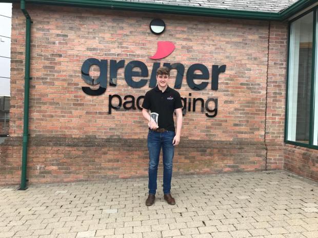 Apprentice Award 2021 finalist - Jonathan Hawthorne - Greiner Packaging Ltd - South West College