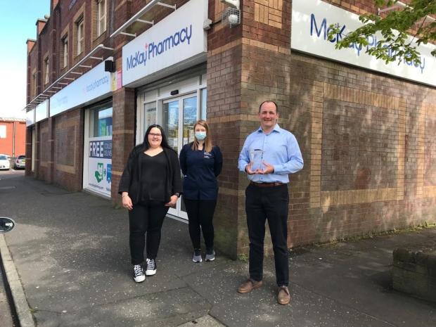 SME Employer Award 2021 finalists  - McKay Pharmacy (James McKay) in partnership with South Eastern Regional College (Victoria Boyd)