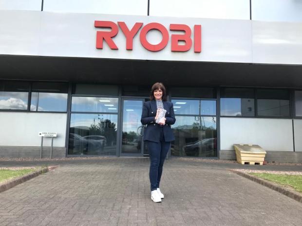 Large Employer Award 2021 - RYOBI Aluminium Casting (UK) Limited (Gwyneth Evans) in partnership with Northern Regional College (Patrick Wallace)